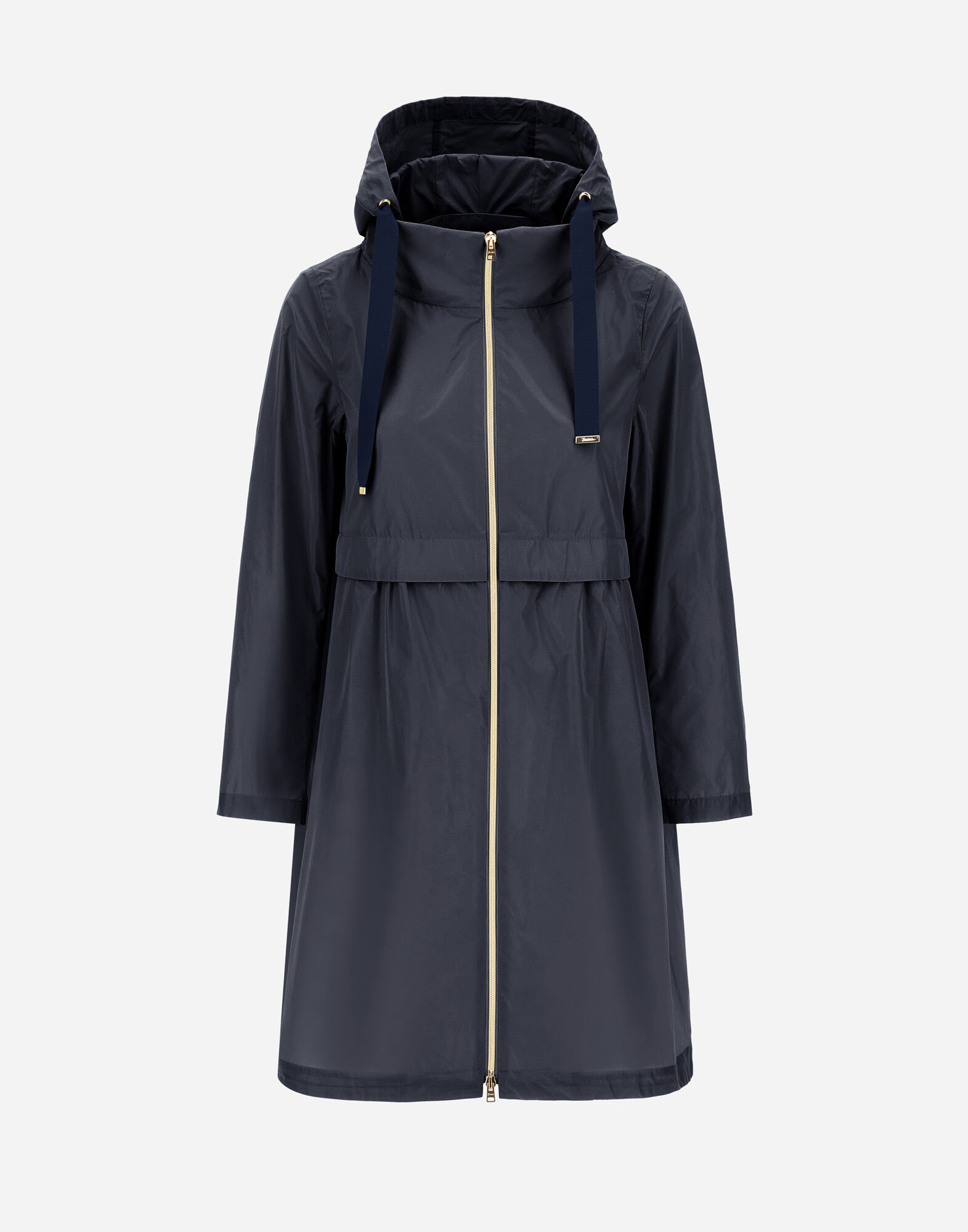美品 HERNO 中綿コート 40 ダークネイビー レディース