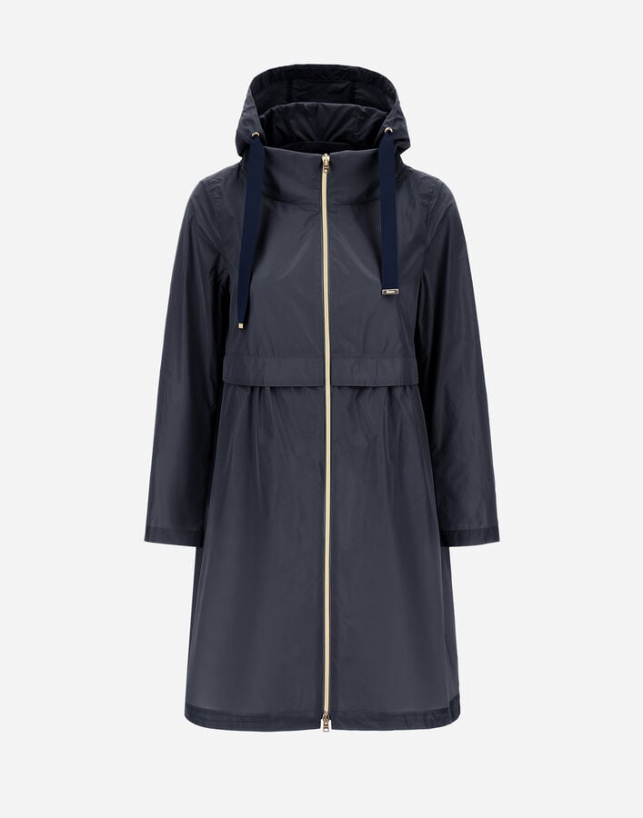 Herno NEW TECHNO TAFFETA LONG PARKA Blue GC000408D124839202