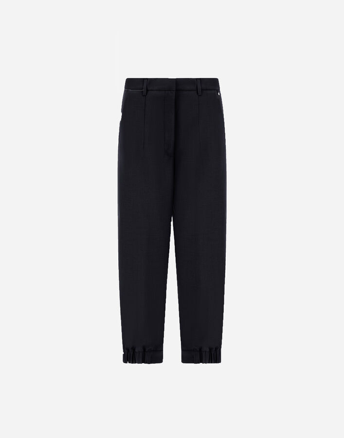 Herno PANTALONE FLUID WOOLEN TOUCH HD Black PT000170D12750M019300