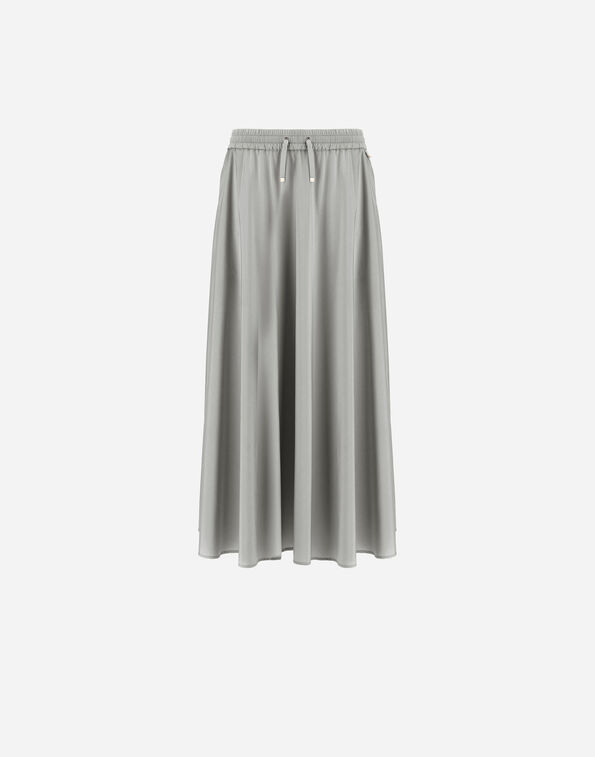 Herno RESORT SKIRT IN STRETCH MICROMODAL Pearl Grey GN00029DR12917S9404