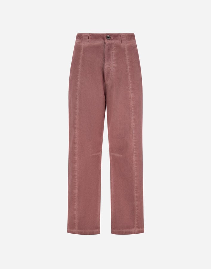 Herno DENIM-EFFECT GABARDINE TROUSERS Pink PT000257D133424138