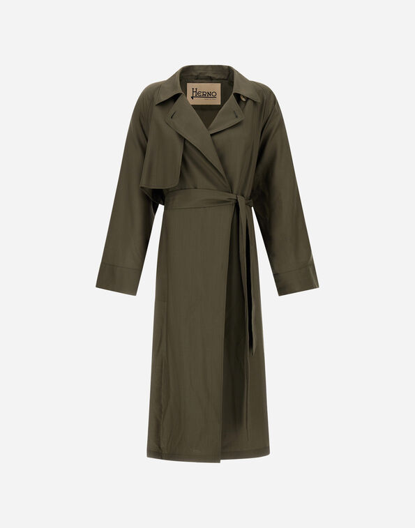 Herno TRENCH COAT IN TROPICAL WOOL Light Military IM000206D334877730