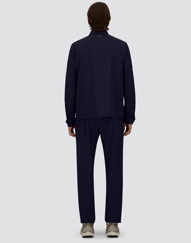 メンズ ビストレッチウール シャツ ネイビーブルー | Herno® (ヘルノ)