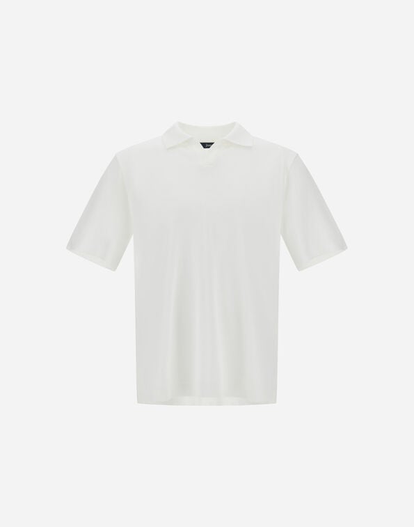 Herno JERSEY KNIT EFFECT POLO SHIRT White JV000004U520591000