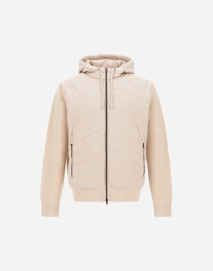RESORT JACKET IN COB CARDED G.7 WOOL & SUEDE EFFECT Herno Herno RESORT JACKET IN COB CARDED G.7 WOOL & SUEDE EFFECT Chantilly/Light Blue MP00001UR702601990