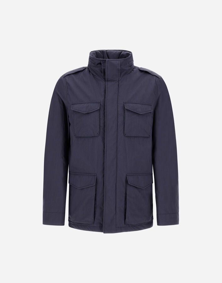 FIELD JACKET IN CRINKLE NYLON Herno Herno FIELD JACKET IN CRINKLE NYLON Navy Blue FI000134U132719200