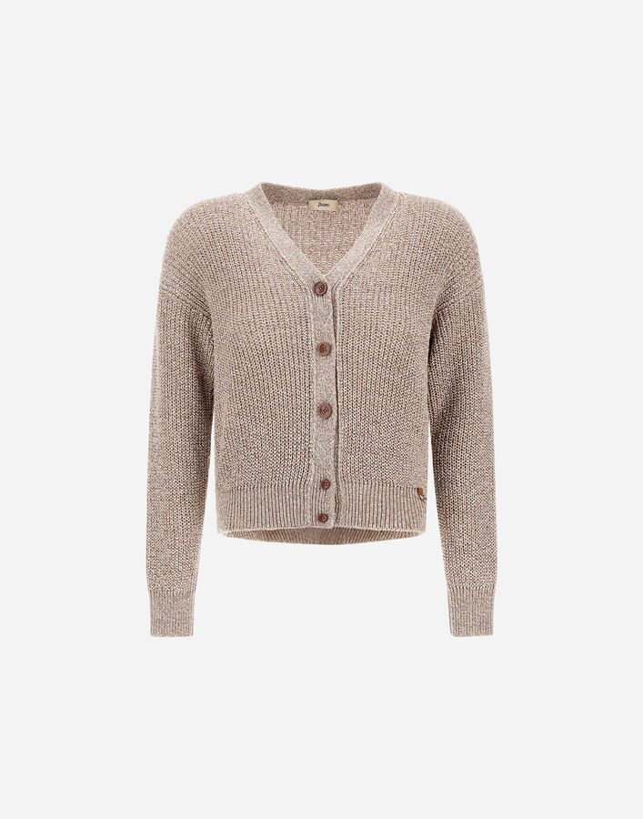 CARDIGAN IN GLITTER KNIT Herno Herno CARDIGAN IN GLITTER KNIT Dove Grey MC000174D760652600