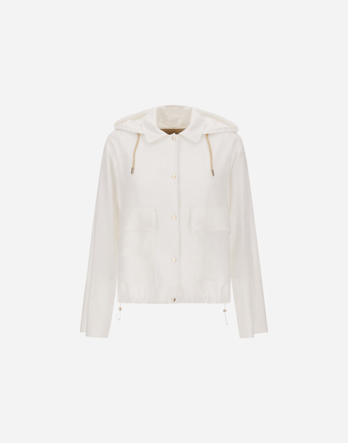 Herno JACKET IN LINEN BLEND White GI000392D126891000
