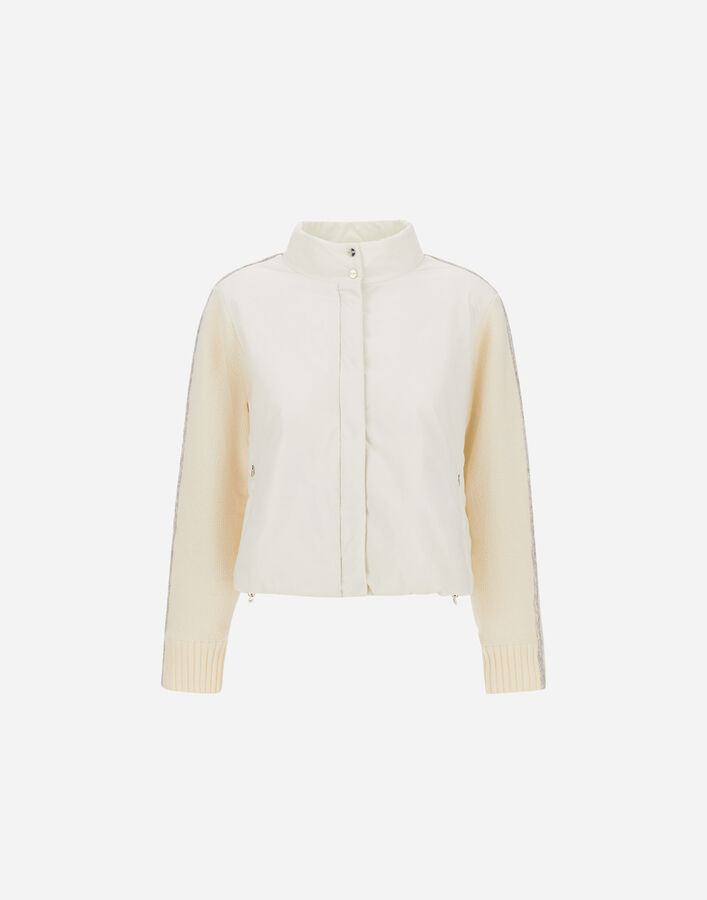RESORT WOOL AND LIGHT STRETCH NYLON JACKET Herno Herno RESORT WOOL AND LIGHT STRETCH NYLON JACKET Cream MC00044DR701001010