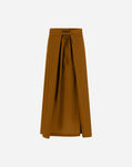 Herno GLOBE SKIRT IN ECO COTTON FEEL Brown GN000002X12667S8110