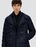 PEA COAT IN NORFOLK WOOL BLEND Herno product thumbnail image view 3