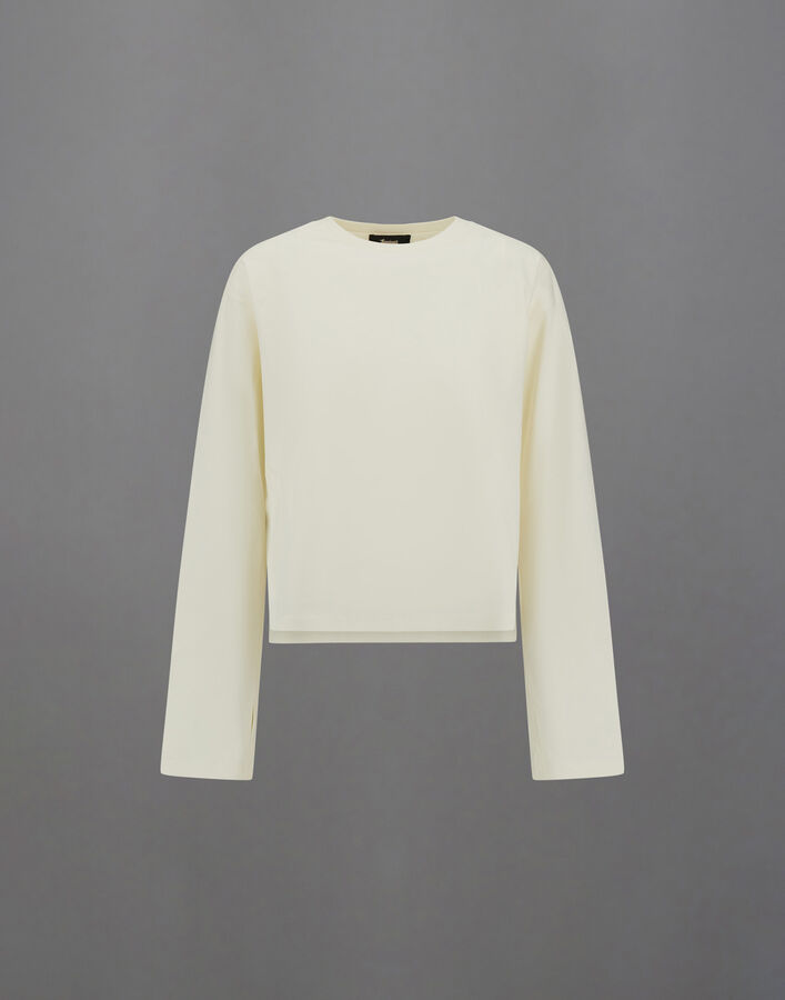 Herno LAMINAR MERCERIZED JERSEY T-SHIRT White/Silver JG00056DL520951001