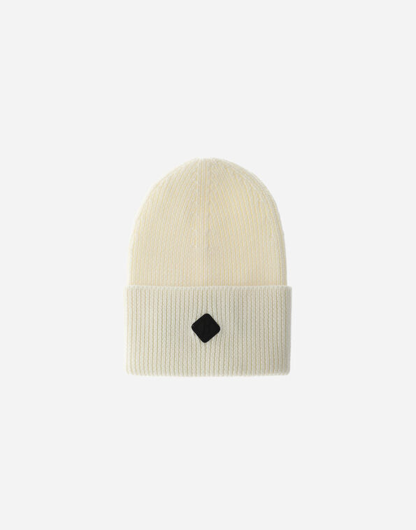 Herno RIBBED MERINO WOOL BEANIE White BER00044U703191000