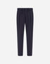 Herno LIGHT COMFORT STRETCH WOVEN TROUSERS Blue PT000155U12773S9201