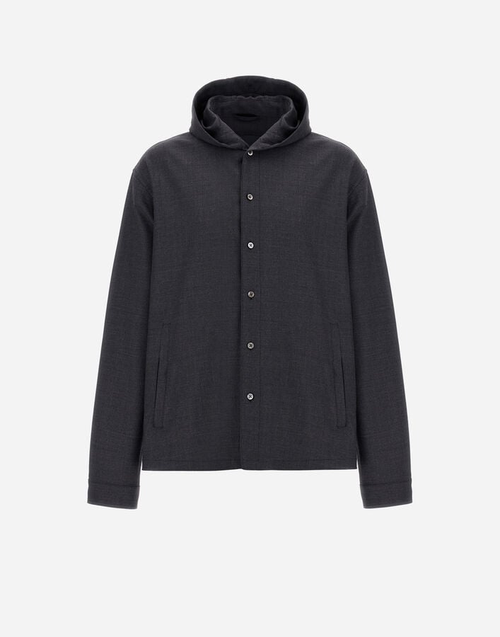 SHACKET IN FLUID WOOL Herno Herno SHACKET IN FLUID WOOL Navy Blue GI000569U334539200