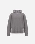 Herno RESORT DOUBLE COTTON KNIT AND TRAVEL NYLON PONENTE JUMPER Grey MG00027UR721119430