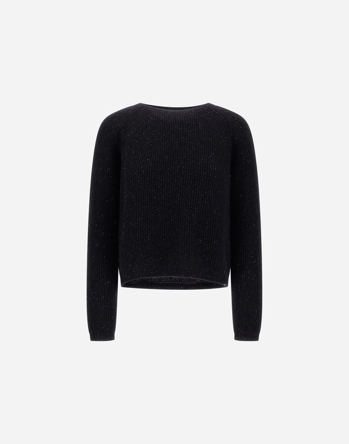 Herno FISHERMAN'S RIB MOHAIR JUMPER Black MG000254D703609300
