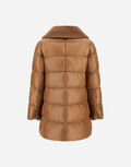 A-SHAPE JACKET IN NYLON ULTRALIGHT AND LADY ALTERNATIVE FUR Herno product thumbnail image view 3