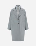 COAT IN VELOUR WOOL CLOTH AND NYLON ULTRALIGHT Herno product thumbnail image view 1