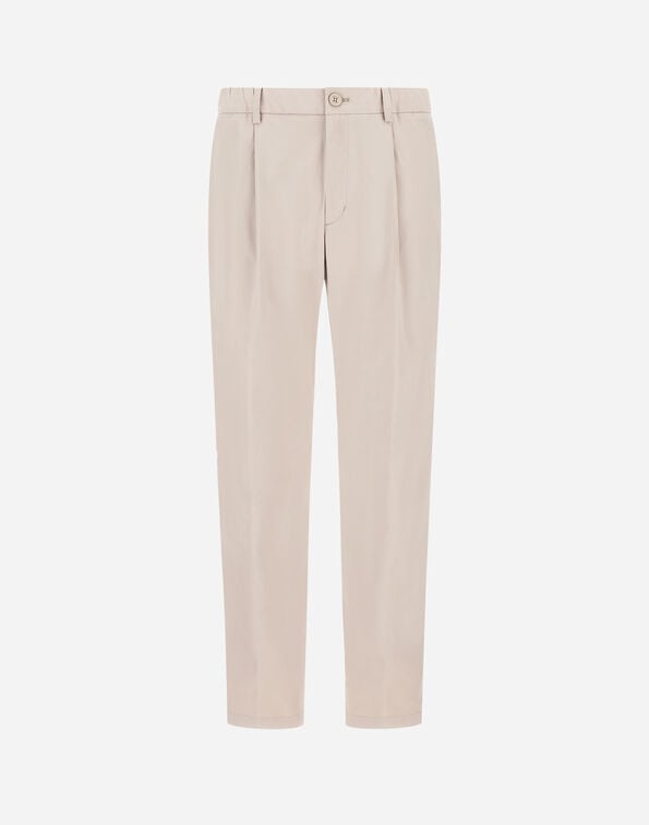 Herno COTTON FEEL TROUSERS WITH DRAWSTRING Chantilly PT000091U125311985