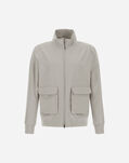 Herno LAYERED WOOL STORM BOMBER JACKET Chantilly GI000410U334101985