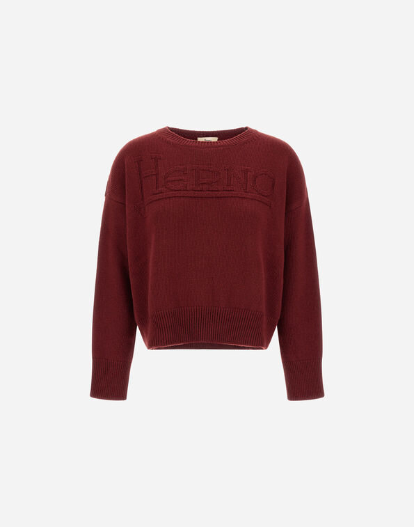 Herno 100% WOOL JUMPER Bordeaux MG000206D701005950