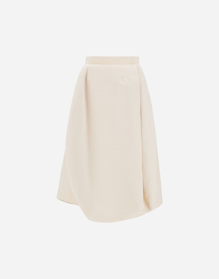 GLOBE SKIRT IN RECYCLED LUREX JACQUARD Herno Herno GLOBE SKIRT IN RECYCLED LUREX JACQUARD Beige GN000003X127481980