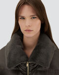 NYLON ULTRALIGHT AND LADY ALTERNATIVE FUR A-SHAPE JACKET Herno product thumbnail image view 3