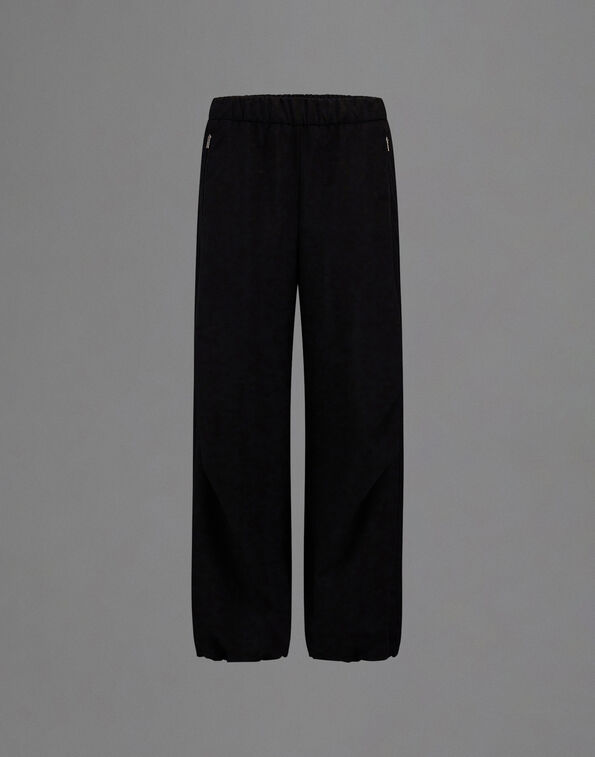 Herno LAMINAR TROUSERS IN WOOL TOUCH Black PT00059DL128479300