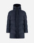 Herno LONG JACKET IN ARENDELLE AND MONOGRAM Navy Blue PI001159U12414Z9200