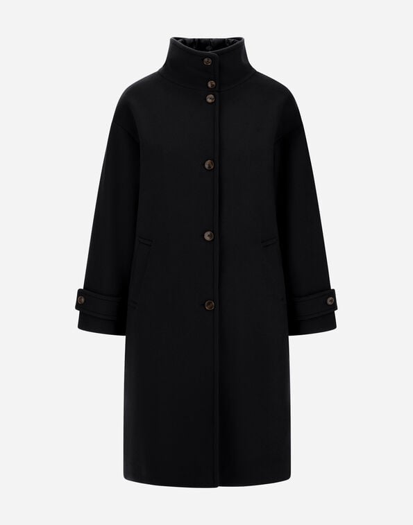 Herno WOOL CLOTH COAT Black CA000646D334779300