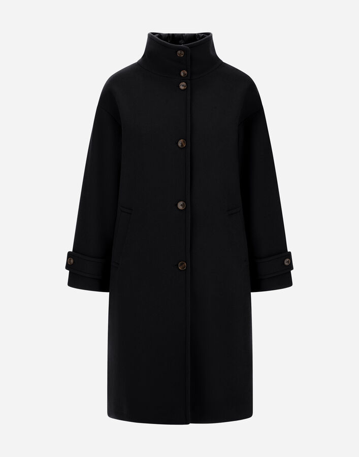 Herno WOOL CLOTH COAT Black CA000646D334779300