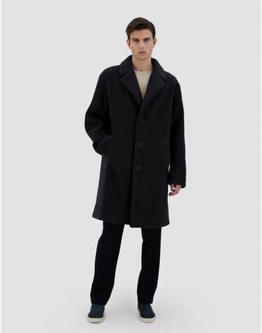 メンズ ニュー エコファー コート ブラックエスプレッソ | Herno® (ヘルノ)
