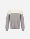 Herno RESORT CARDED PURE WOOL JUMPER Grey Pearl MG00038UR702209404