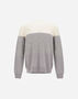 Herno RESORT CARDED PURE WOOL JUMPER Grey Pearl MG00038UR702209404
