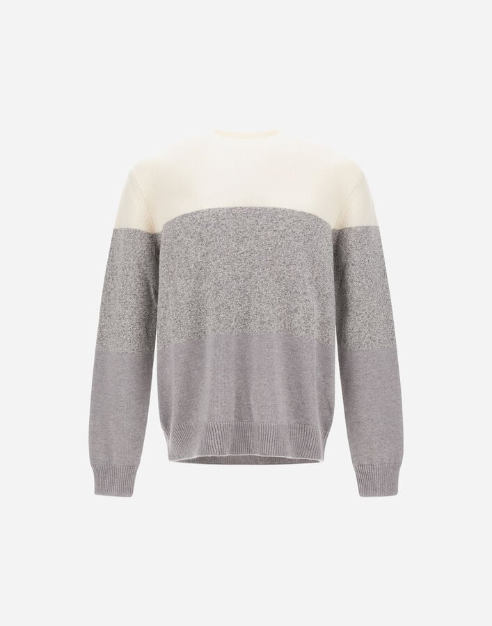RESORT CARDED PURE WOOL JUMPER Herno Herno RESORT CARDED PURE WOOL JUMPER Grey Pearl MG00038UR702209404