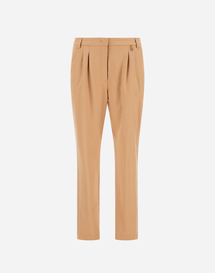 TROUSERS IN FLUID WOOL Herno Herno TROUSERS IN FLUID WOOL Camel PT000166D334532157