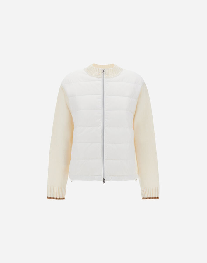 Herno WOOL AND SATIN JACKET Cream MP000152D701001010