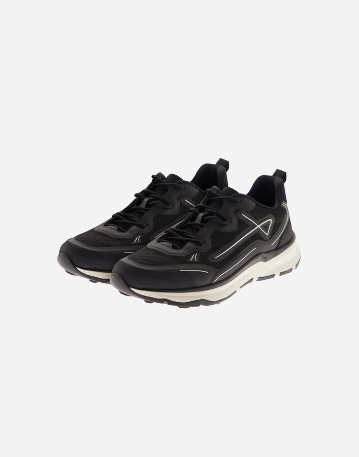 Herno HERNO MAGGIORE TRAINERS IN SUEDE AND FLANNEL Black SH000050D500089300