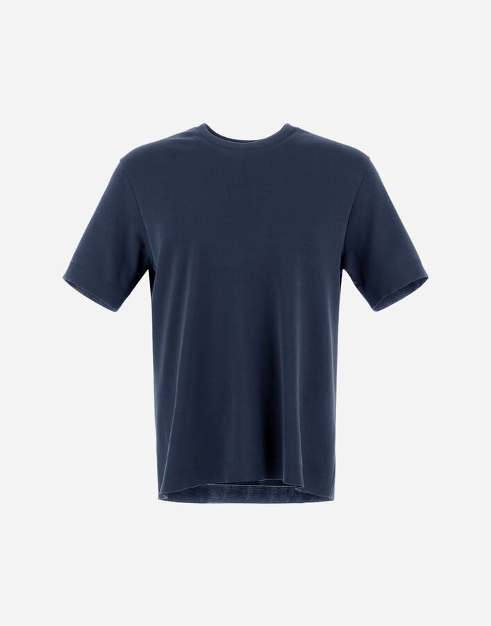 Herno JERSEY KNIT EFFECT T-SHIRT Navy Blue JG000206U520599200
