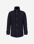 Herno CARCOAT IN DIAGONAL WOOL Navy Blue IM000369U331869200