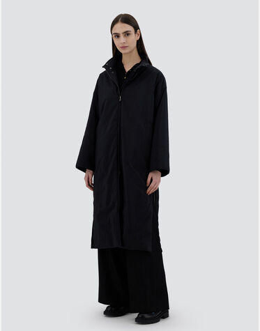 レディース ソフトタッチ＆エコアージュ リバーシブルコート ブラック  