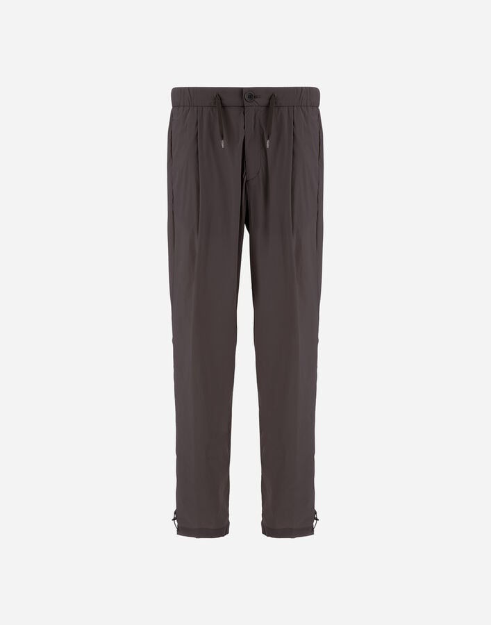 Herno RESORT TROUSERS IN LIGHTWEIGHT STRETCH NYLON Dark Brown PT00002UR12431SZ8800