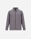 Herno LIGHT WOOL BLEND SHACKET Grey GI000493U126789439