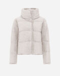 Herno CAPE IN CASHMERE, SILK AND NEW LADY FAUX FUR Chantilly PI001968D380871985