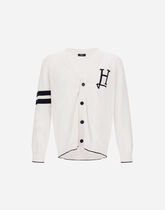 メンズ Hロゴコットン カーディガン ホワイト | Herno® (ヘルノ)