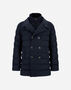 Herno PEA COAT IN NORFOLK WOOL BLEND Navy Blue PI001271U332789200