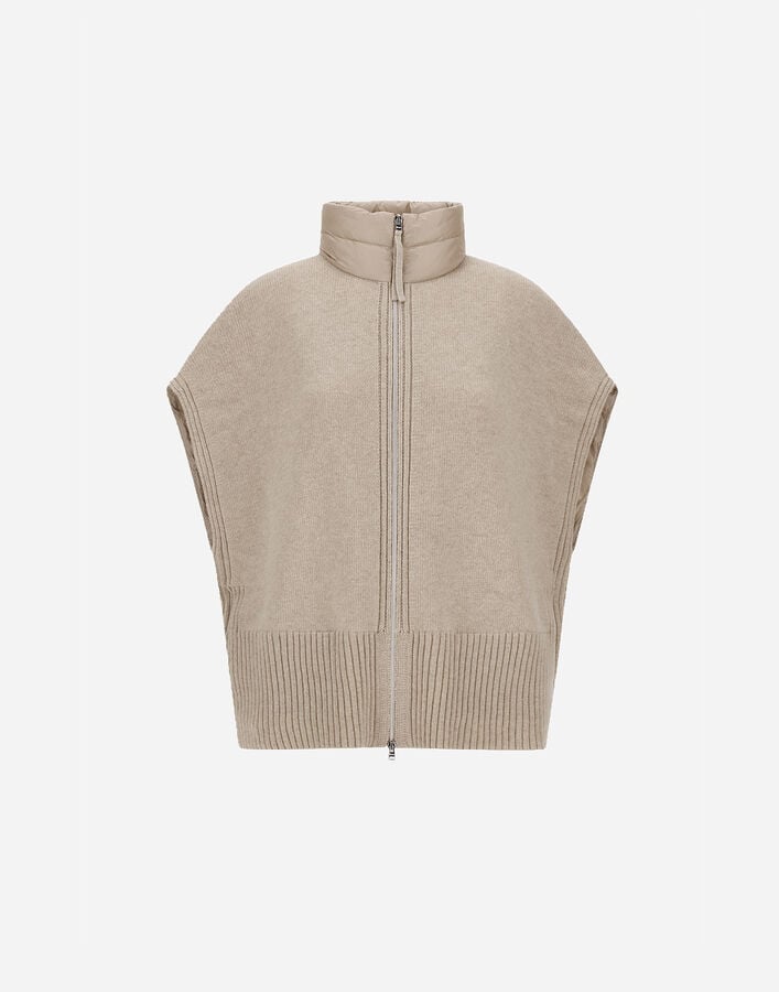 RESORT PONCHO IN KNIT & NYLON ULTRALIGHT Herno Herno RESORT PONCHO IN KNIT & NYLON ULTRALIGHT Chantilly PI00139DR12017Z1985
