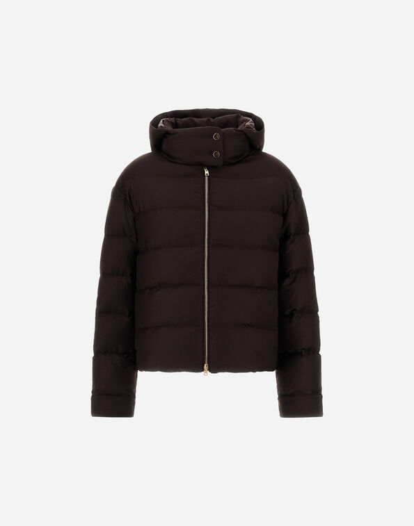 Herno WOOL AND SILK JACKET Dark Chocolate PI002252D335418810